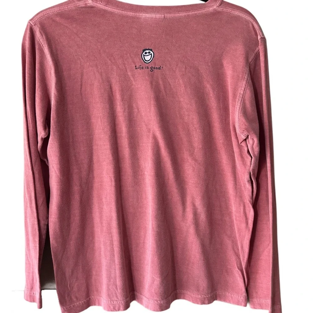 Life Is Good Red Dog Gone Jeep Woman’s Cotton Tee - Picture 2 of 6